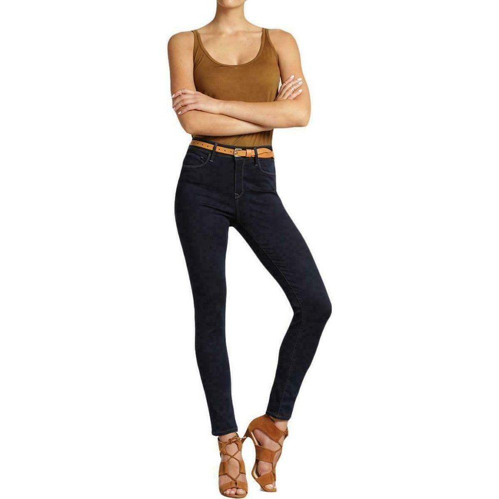 Mavi Womens Alissa Blue Dark Wash High Rise Stretch Super Skinny Jeans 27 x 32